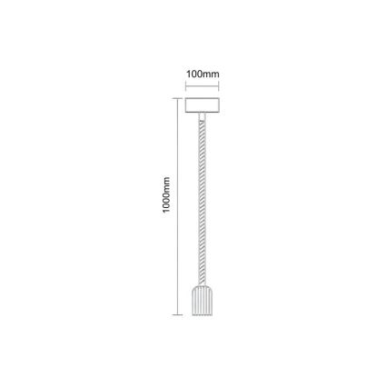 Napajajući kabl za sijalicu 1x E27, maks. 60 W, 230 V — dužina 1 m