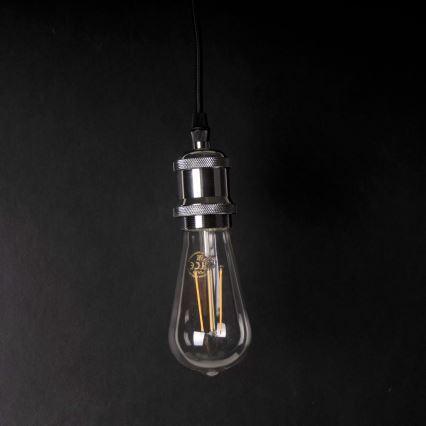 Napajni kabel 1xE27/20W/230V sjajni hrom