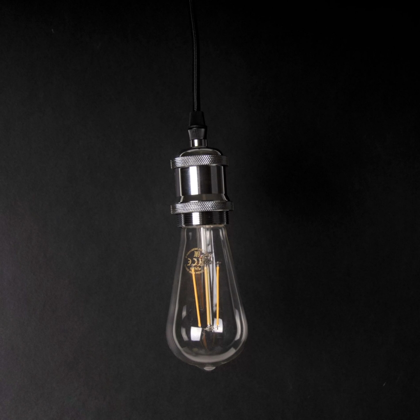 Napajni kabel 1xE27/20W/230V sjajni hrom