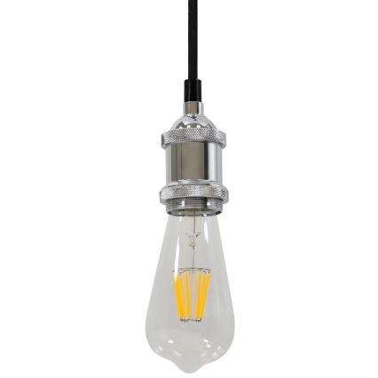 Napajni kabel 1xE27/20W/230V sjajni hrom