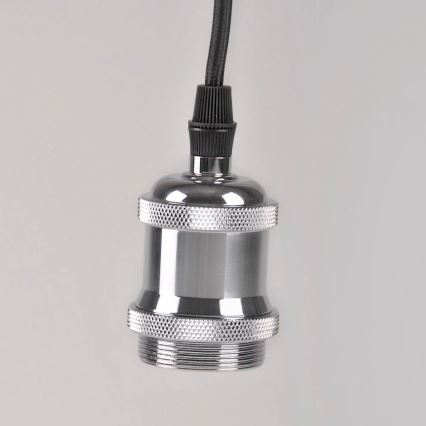 Napajni kabel 1xE27/20W/230V sjajni hrom