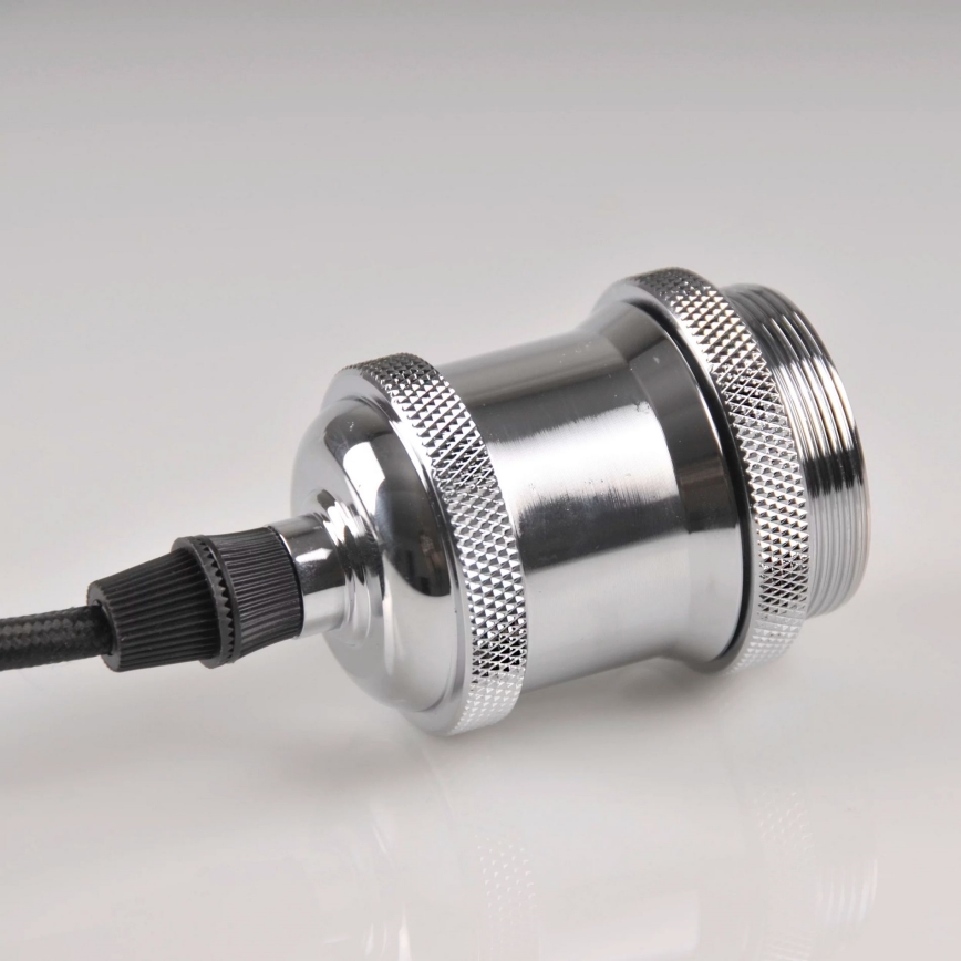 Napajni kabel 1xE27/20W/230V sjajni hrom