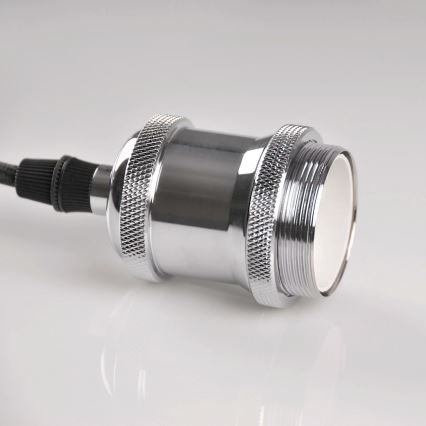Napajni kabel 1xE27/20W/230V sjajni hrom