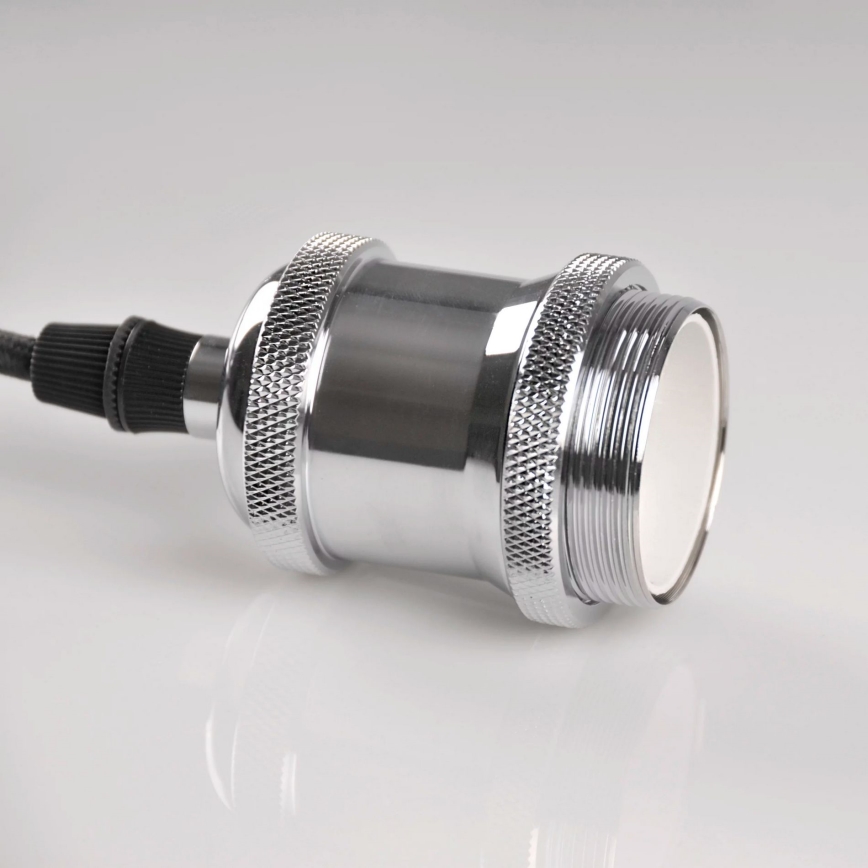 Napajni kabel 1xE27/20W/230V sjajni hrom