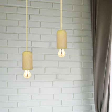 Napojni kabl 1xE27/60W/230V beton/žuta