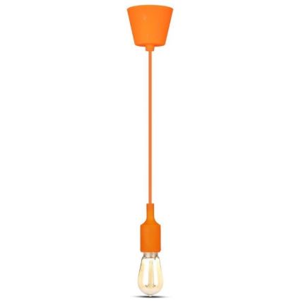 Narandžasti luster na sajli 1xE27/60W/230V
