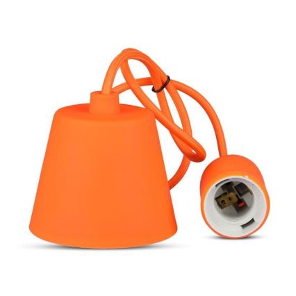 Narandžasti luster na sajli 1xE27/60W/230V