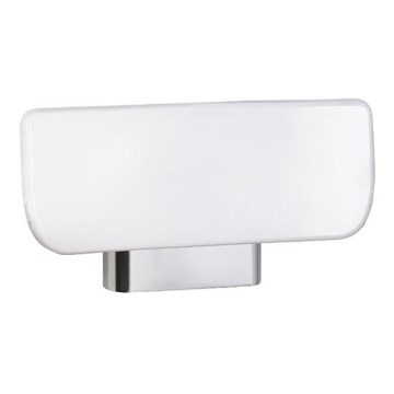 Naslon 34x18,5 cm, srebran/beo