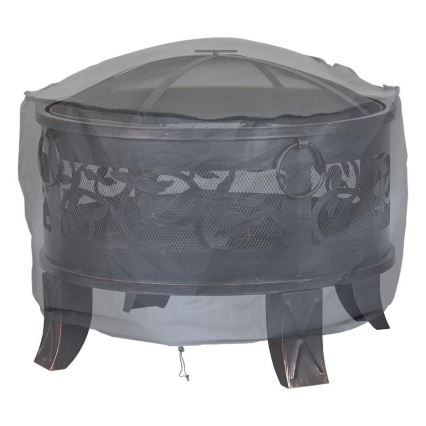 Navlaka za ognjište 93x58 cm siva