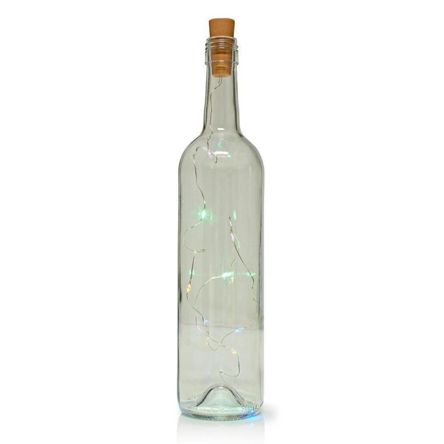 LED dekorativne lampice sa čepom za flašu 8xLED/3xLR44 IP44 0,798m