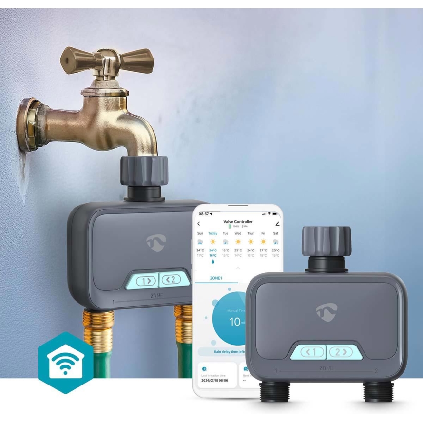 Prigušiva protoka vode 4xAA Wi-Fi Tuya IP54