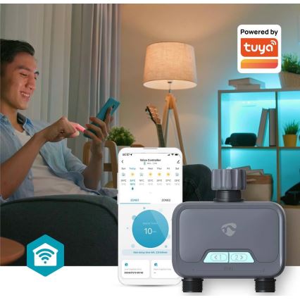 Prigušiva protoka vode 4xAA Wi-Fi Tuya IP54