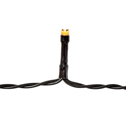 LED spoljni lanac 192xLED/7 funkcija/3xAA 14,9m IP44 topla bela