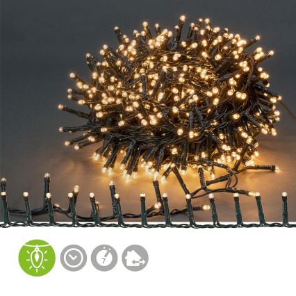 LED spoljašnje božićne lampice 560xLED/7 funkcija 14m IP44 topla bela