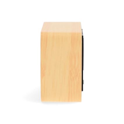 Drveni digitalni budilnik sa LED displejom i termometrom 5V/3xAAA