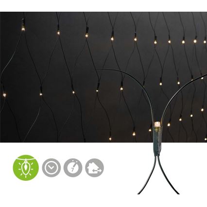 LED spoljašnja zavesa 160xLED/7 funkcija 5m IP44 topla bela