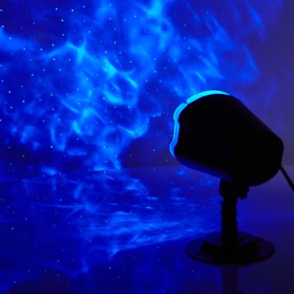 LED laserski projektor 6W/230V IP65 + daljinski upravljač