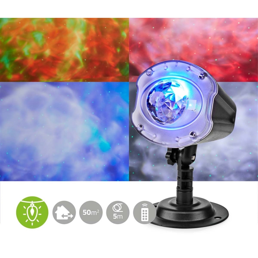 LED laserski projektor 6W/230V IP65 + daljinski upravljač