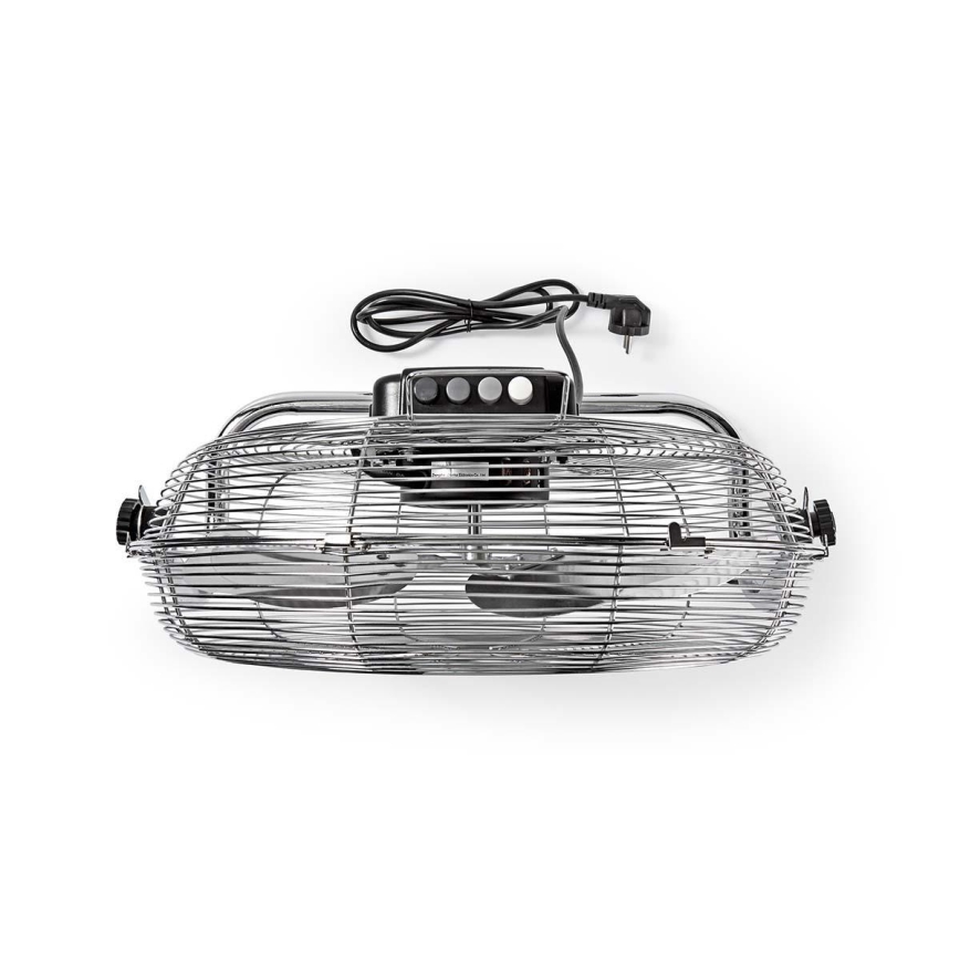Podni ventilator 80W/230V sjajni hrom