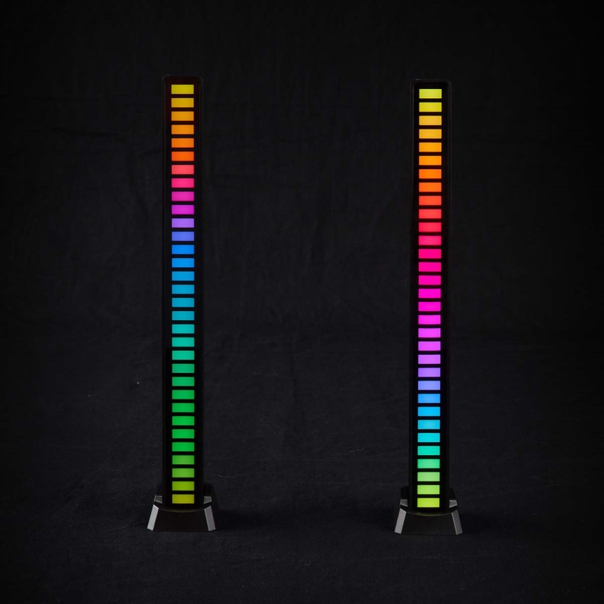 Komplet 2x RGB LED punjivih stolnih lampi, 250 mAh