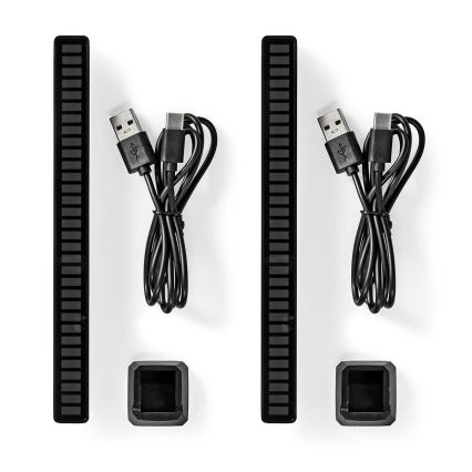 Komplet 2x RGB LED punjivih stolnih lampi, 250 mAh