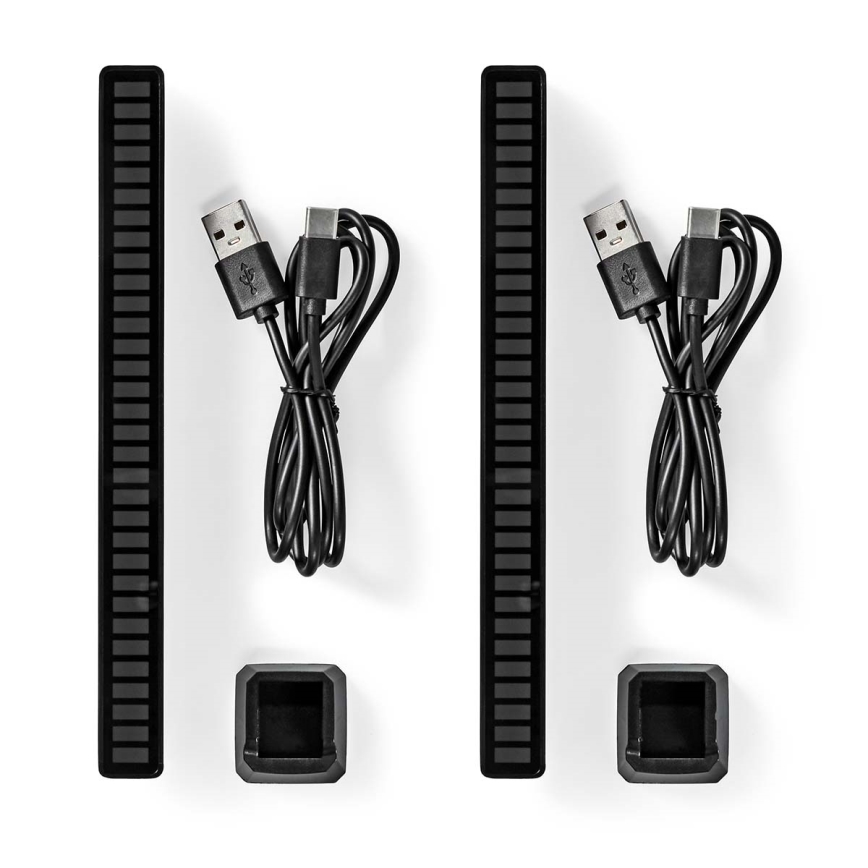 Komplet 2x RGB LED punjivih stolnih lampi, 250 mAh