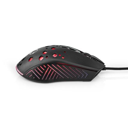 LED gejmerski miš 800/1200/2400/3200/4800/7200 DPI 7 tastera crni
