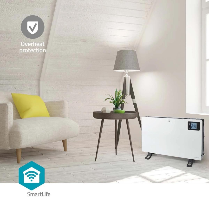 Električni grejač/konvektor 750/1250/2000W/230V Wi-Fi Tuya + daljinski upravljač
