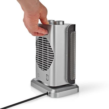 Ventilator sa keramičkim grejnim telom 1000/1500W/230V srebrna
