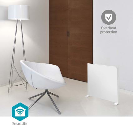Infracrveni grejni panel 350W/230V 59,8x62 cm IP44 Wi-Fi Tuya + daljinski upravljač