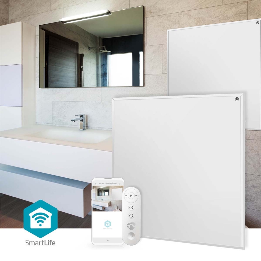 Infracrveni grejni panel 350W/230V 59,8x62 cm IP44 Wi-Fi Tuya + daljinski upravljač