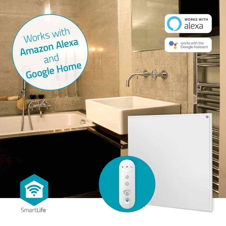 Infracrveni grejni panel 350W/230V 59,8x62 cm IP44 Wi-Fi Tuya + daljinski upravljač