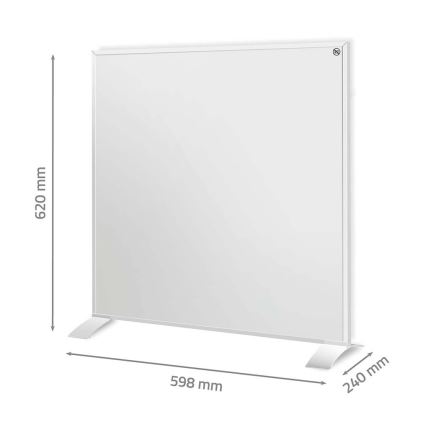 Infracrveni grejni panel 350W/230V 59,8x62 cm IP44 Wi-Fi Tuya + daljinski upravljač