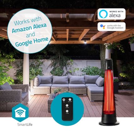 Spoljašnje grejno telo SmartLife 600/1200W/230V Wi-Fi Tuya IP24