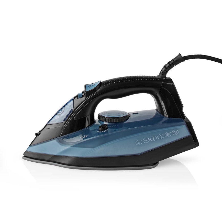 Parna pegla 2600W/230V crna/plava