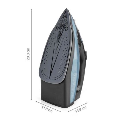 Parna pegla 2600W/230V crna/plava