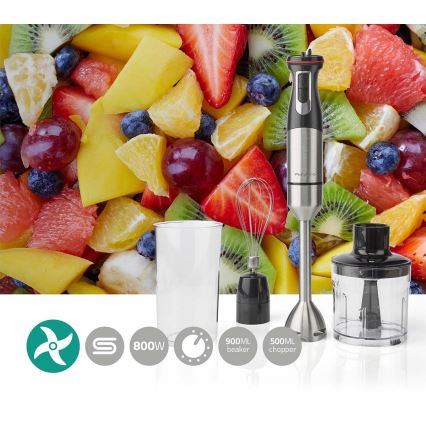 Štapni mikser 4u1, 800 W/230 V, od nerđajućeg čelika