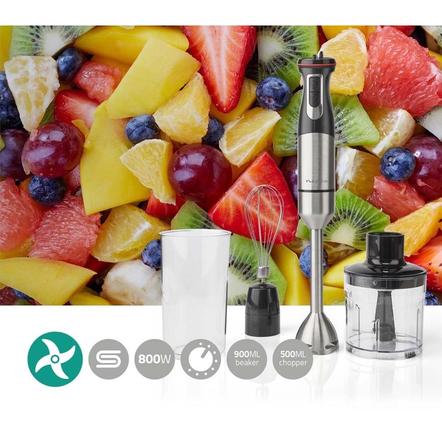 Štapni mikser 4u1, 800 W/230 V, od nerđajućeg čelika