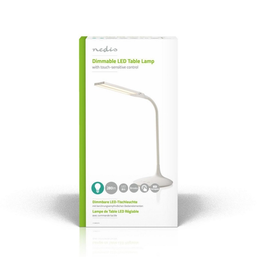 LED prigušiva stona lampa LED/6W/5V 2200 mAh bela