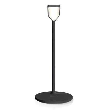 LED stona lampa, prigušiva na dodir, fleksibilna, sa 15W Qi bežičnim punjenjem, LED/5,5W/230V 2700-6500K crna