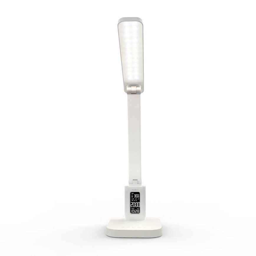 LED prigušiva punjiva dodirna stolna lampa sa displejem LED/7,5W/1200 mAh 3000/4000/5700K CRI 90 bela