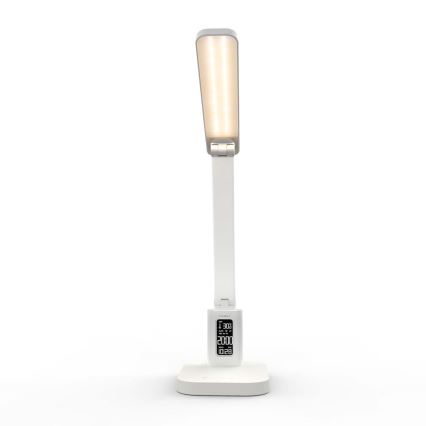 LED prigušiva punjiva dodirna stolna lampa sa displejem LED/7,5W/1200 mAh 3000/4000/5700K CRI 90 bela