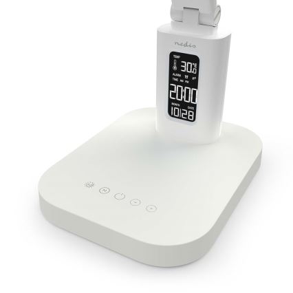 LED prigušiva punjiva dodirna stolna lampa sa displejem LED/7,5W/1200 mAh 3000/4000/5700K CRI 90 bela