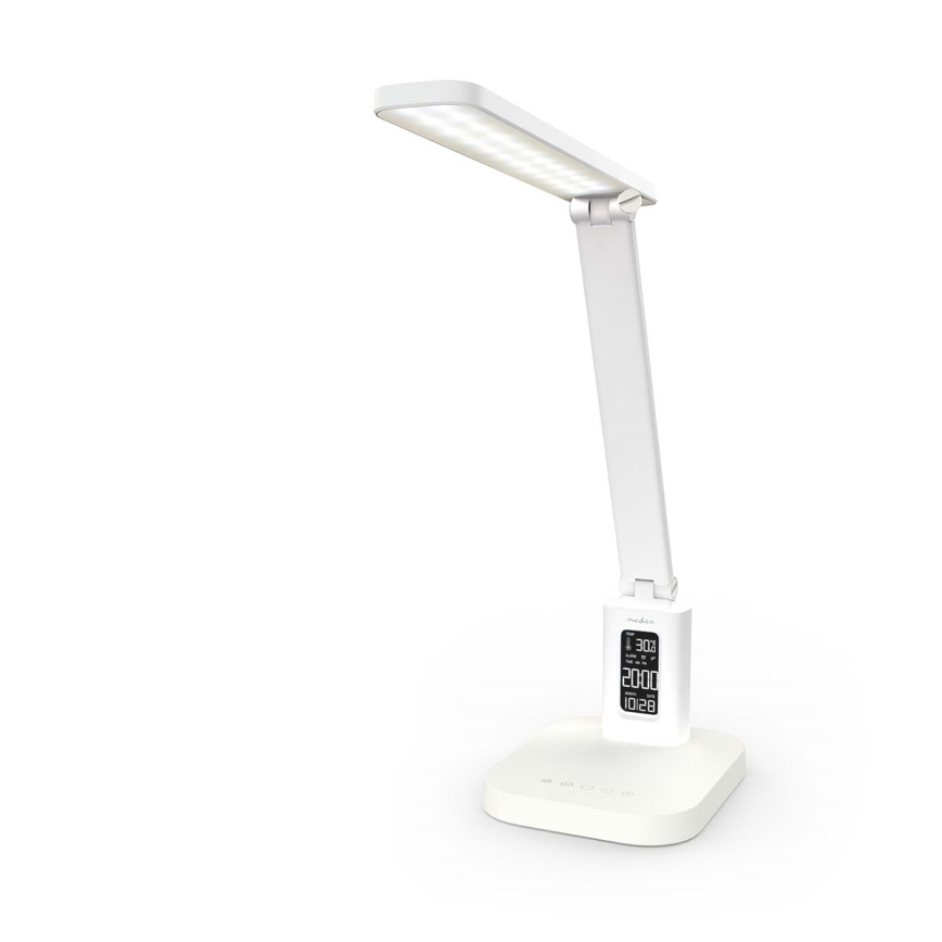LED prigušiva punjiva dodirna stolna lampa sa displejem LED/7,5W/1200 mAh 3000/4000/5700K CRI 90 bela