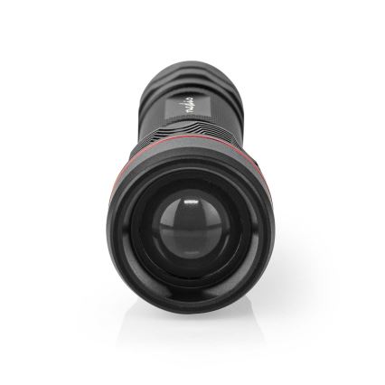 LED prigušiva punjiva aluminijumska ručna lampa LED/10W/5V 2200 mAh IPX7 crna