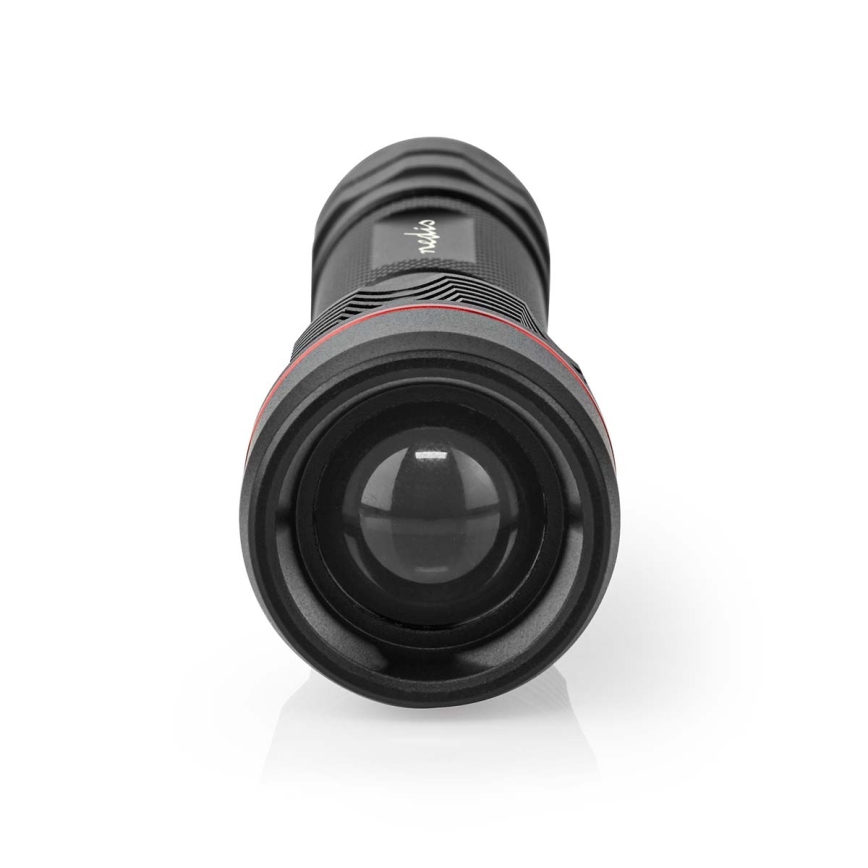 LED prigušiva punjiva aluminijumska ručna lampa LED/10W/5V 2200 mAh IPX7 crna