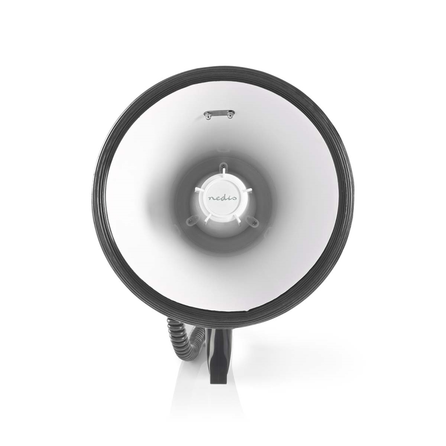 Megafon sa eksternim USB mikrofonom, 25W, 8xC, bela/crna
