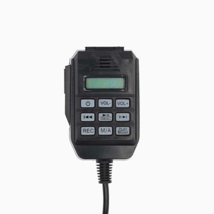 Megafon sa eksternim USB mikrofonom, 25W, 8xC, bela/crna