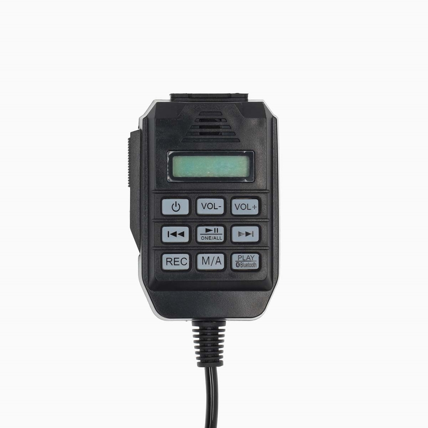 Megafon sa eksternim USB mikrofonom, 25W, 8xC, bela/crna
