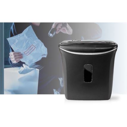 Uništivač papira za A4, zapremina 12 l, 230V, crna